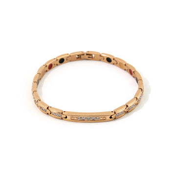 Sparkling - Negative Ion Bracelet - Rose Gold Plated with Swarovski Crystals